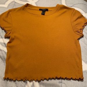 Forever 21 Gold Crop top